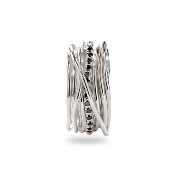 Ring Rubinia Woman Filodellavita in Silver Diamante AN13ABN - AN13ABN